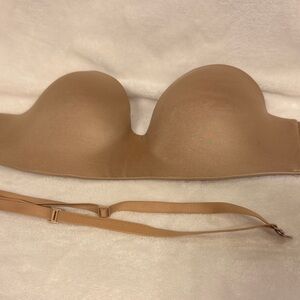 LOVE by Gap Seamless Strapless Bra in Tan 32C interchangeable